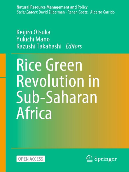 Title details for Rice Green Revolution in Sub-Saharan Africa by Keijiro Otsuka - Available